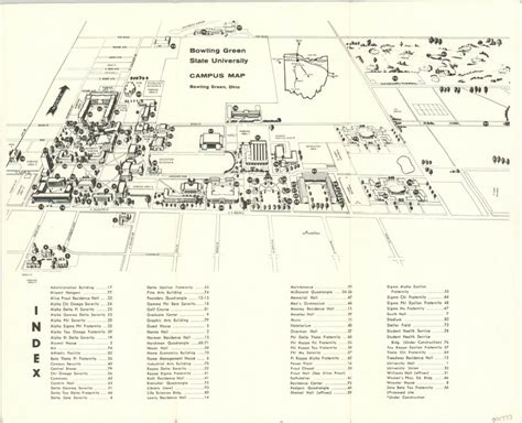 Bowling Green State University Campus Map Curtis Wright Maps