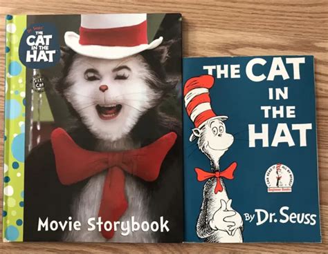 dr seuss s the cat in the hat 1 original book 2 movie storybook 2 books 10 99 picclick