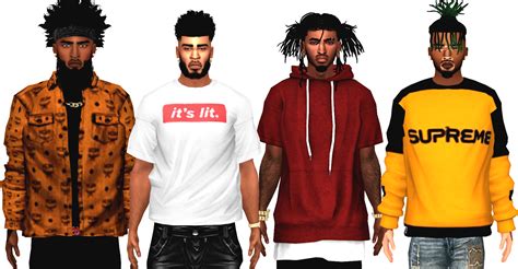 Ebonix Lituation Top Ki Sims 4 Male Clothes Sims 4 Cc Kids Clothing