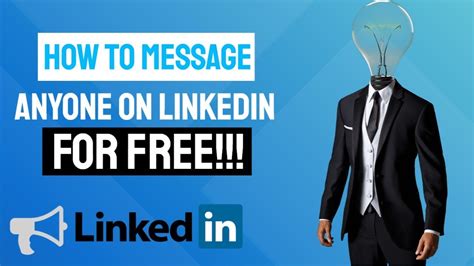 How To Direct Message Anyone On Linkedin For Free Youtube