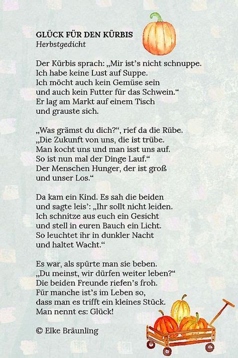 Der Kürbisgruselkopf Schule Herbstgedichte Für Kinder Gedichte Für