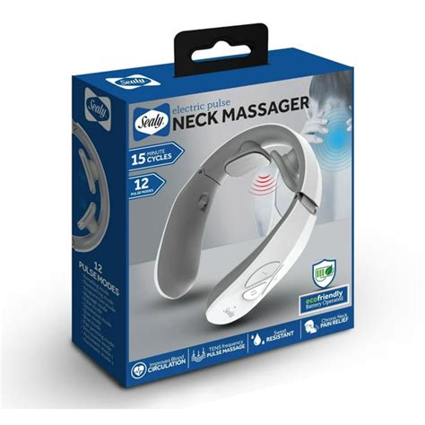 Sealy Electronic Pulse Neck Massager With 12 Pulse Modes Ma 110