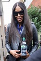 NAOMI CAMPBELL Leaves Burberry Catwalk Show at London Fashion Week 09 ...