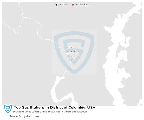 List Of All Top Gas Stations Locations In District Of Columbia Usa