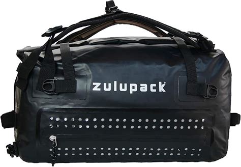Zulupack Unisexs Borneo 45 Waterproof Duffel Bag 45l Backpack Black