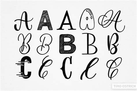 Hand Lettering Alphabet