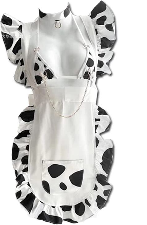 Jasmygirls Cow Lingerie Anime Cosplay Costume Sexy Maid Outfit Kawaii