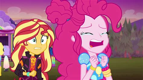 2260779 Safe Screencap Pinkie Pie Snow Flower Sunset Shimmer