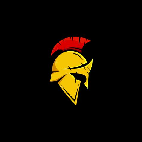 Spartan Warrior Helmet Sparta Mask Logo Design Suitable For Your