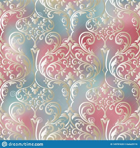 Seamless Vector Background Vintage Ornamental Template With Pattern