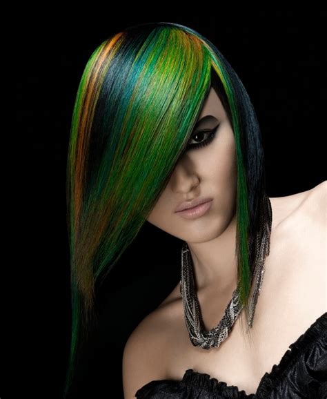 Beautiful Greens Hair Colors Ideas