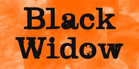 Black Widow Font · 1001 Fonts