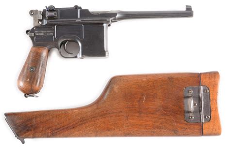 Mauser C96 Broomhandle Post War Bolo Semi Automatic Pistol Mauser C96