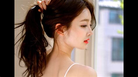 Korean Fashion Kim Hee Jeong Model Lingerie Set May Youtube