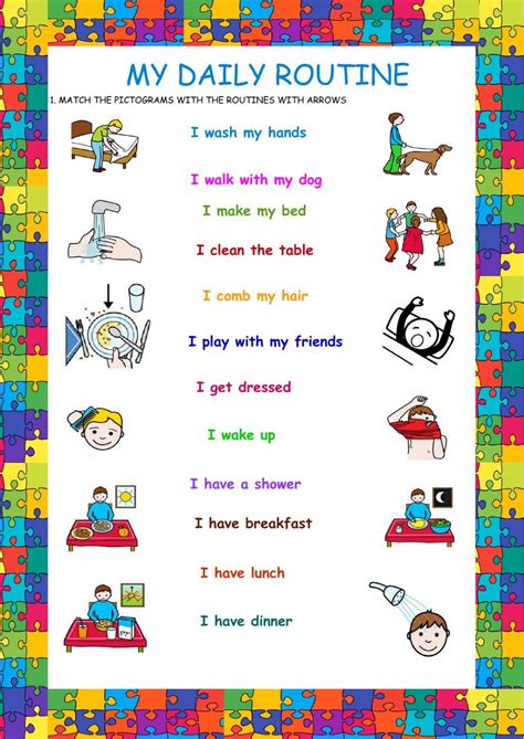 Daily routines online worksheet for Educación Primaria You can do the