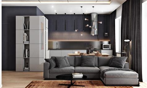2 Masculine Interiors In Shades Of Grey Black And Brown Homegvl