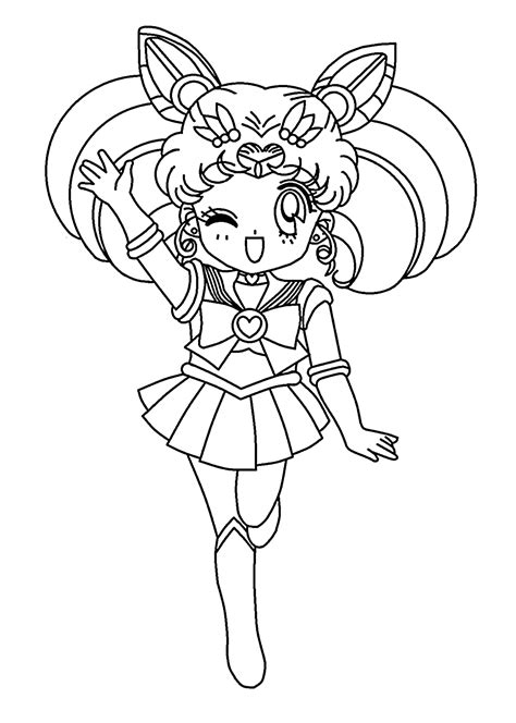 Anime Chibi Coloring Pages Of Sailor Moon