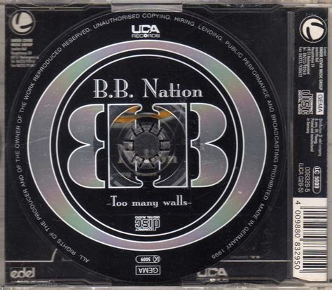 Bb Nation Too Many Walls Cdm Eurodance 90 Cd Shop