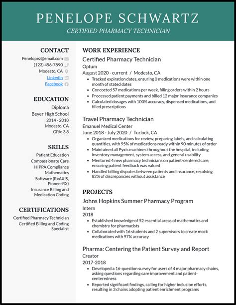 11 Pharmacy Technician Resume Examples For 2024