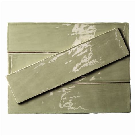 Tesoro / international wholesale tile. Lancaster Celery 3x12 Ceramic Tile | Green subway tile ...