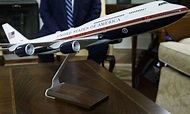 Donald Trump Unveils Model of New Air Force One Paint Scheme
