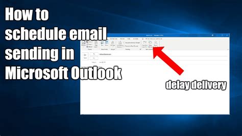 How To Set Email To Send Later Outlook Gwgas