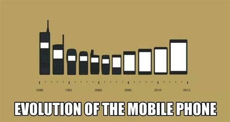 phones thru the ages phone mobile phone bar chart