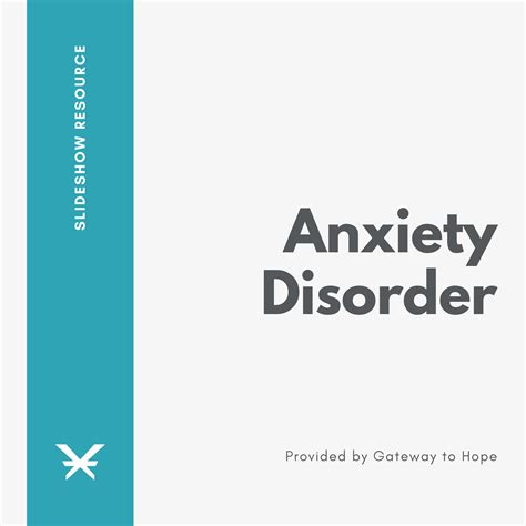 Anxiety Disorders Mental Health Gateway