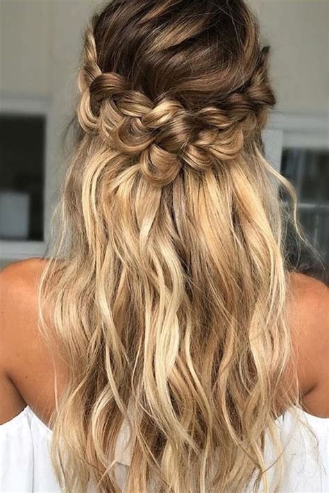 Half Up Wedding Hairstyles For Long Hair 5 Loose Curls Hairstyles