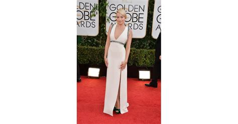 Wearing A Gucci Dress To The Golden Globes In 2014 Margot Robbie Red