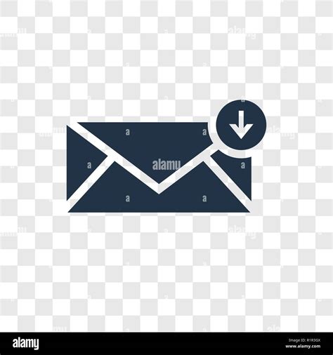 Inbox Vector Icon Isolated On Transparent Background Inbox