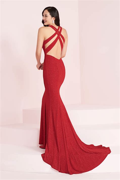 Full Length Dress With Plunge Neckline 85969 Catherines Of Partick