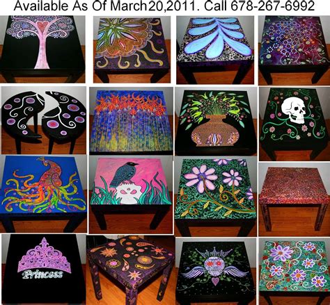 Funky Home Decor Hand Painted Coffee Tablesnightstands