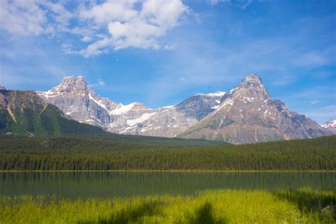 A Beautiful Scene In The Rocky Mountains Stock Image Image Of