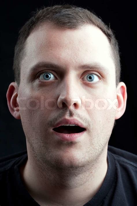 Stunned Shocked Man Stock Image Colourbox