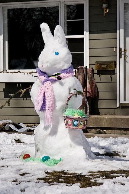 Snow Bunny Snow Bunnies Spring Holidays Easter Spring