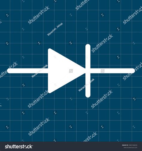 Vector Illustration Symbol Diode Rectifier Diode Stock Vector Royalty