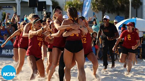 USC Match Point Celebration At NCAA Beach Volleyball Championship YouTube