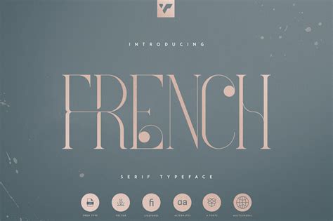 French Typeface 4 Fonts Etsy