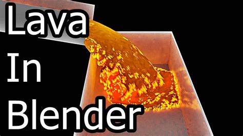 Lava In Blender Youtube