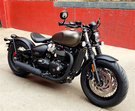 New 2020 Triumph Bonneville Bobber Black Motorcycle In Denver 19t77