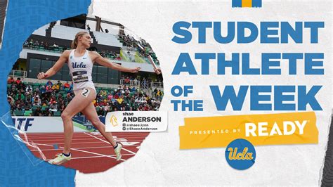 Ucla Athletics On Twitter 𝐔𝐂𝐋𝐀 𝐒𝐭𝐮𝐝𝐞𝐧𝐭 𝐀𝐭𝐡𝐥𝐞𝐭𝐞 𝐨𝐟 𝐭𝐡𝐞 𝐖𝐞𝐞k 💥 Shaeeanderson Raced In Two