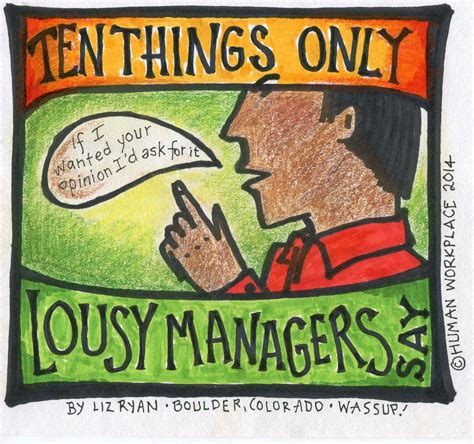 10 Things Only Lousy Managers Say