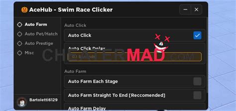 Swim Race Clicker Script Gui Auto Click Cheat Auto Farm More