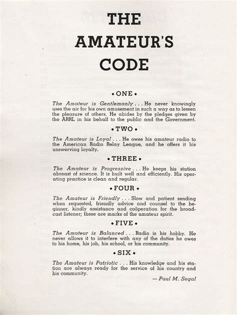 the amateur s code scan from 1955 radio amateur s handbook… n6nkn aka montanaman1 flickr