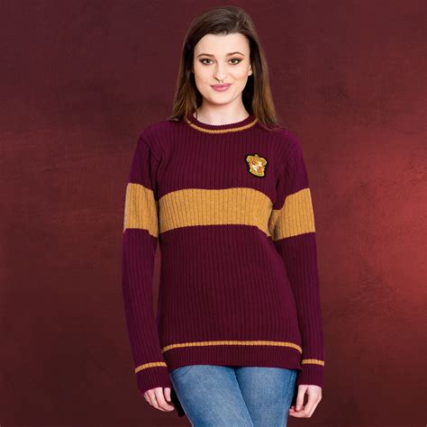 Harry Potter Quidditch Gryffondor Sweater Pull Original Véritable