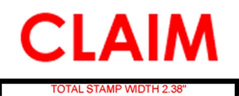 Claim Rubber Stamp For Office Use Self Inking Melrose Stamp Company