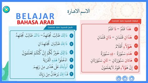 Belajar Bahasa Arab Isim Isyarah Kata Tunjuk Youtube