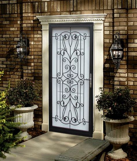 Wrought Iron Storm Door Home Decorating Inspiration Pinterest