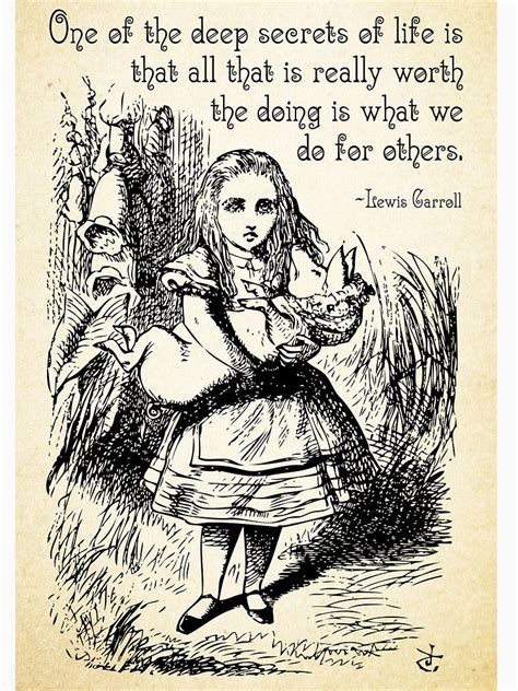 Alice In Wonderland Quote Deep Secrets Of Life Lewis Carroll